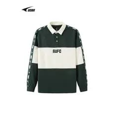 UCAN Ruike camisa polo manga longa 2025 primavera novo estilo cor combinando lapela camiseta masculina Retro Casual polo