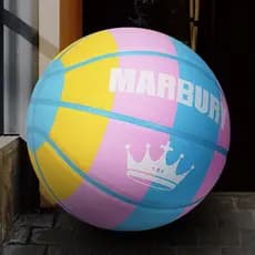 Bola arco-íris genuína de basquete No 7 meninas resistentes ao desgaste dedicadas No 6 alunos do ensino fundamental do j