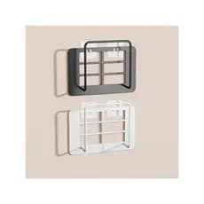 Rack de colocação de roteador, sem perfuração, conjunto de parede, caixa superior, bloco de soquete fixo, caixa de armaz