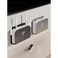 Prateleira do roteador luz gato suporte de parede wifi conjunto de pasta-caixa superior Rack de armazenamento sem perfur