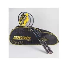 Scaron raquete de Badminton SKL-7762 alumínio carbono Ultra-leve durável tipo ofensivo iniciante dupla raquete família c