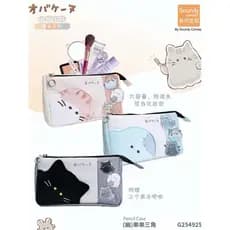 Estojo de lápis Youyou Family Cat Series Estojo de lápis Bolsa de papelaria para estudantes Bolsa de armazenamento de gr