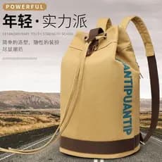 Mochila masculina moda na moda resistente ao desgaste lona mochila de viagem computador grande capacidade estudantes uni