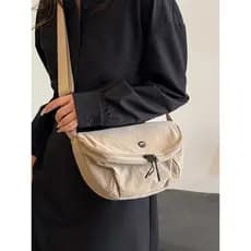 Bolsa mensageiro feminina leve Commuter pequena bolsa de ombro ferramentas japonesas bolsa de ombro simples cor sólida b