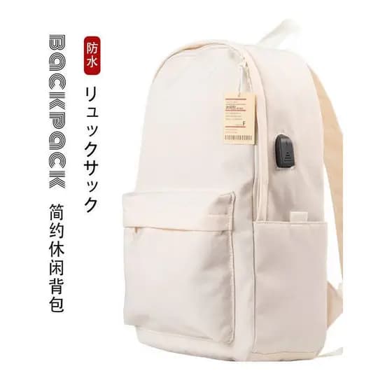 Muji mochila bens mochila estudante simples saco de computador cor sólida saco de viagem mochila Notebook