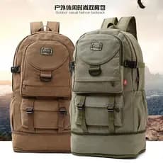 Bolsa de lona grossa mochila masculina grande capacidade saco de viagem feminino saco de bagagem de viagem de negócios a