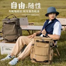 Mochila de lona mochila masculina feminina estudantes pacote livro júnior estudantes universitários grande-Capa