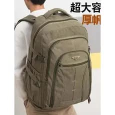 Super grande capacidade 70 litros de espessura mochila de lona masculina Retro moda saco de viagem viagem montanhismo sa