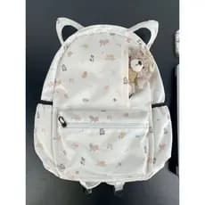 Cão Graffiti gato orelha mochila estudante menina dos desenhos animados mochila estudante universitário mochila grande c