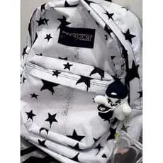 Estrela caseira mochila Campus All-Match nicho mochila impressa Graffiti estudante mochila feminina leve saco de grande