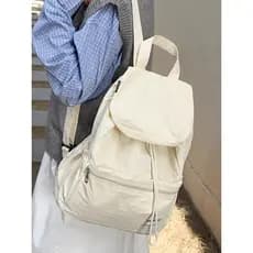 Nicho Design mochila feminina 2025 novo estilo aba cordão mochila feminina leve montanha mochila de viagem ao ar livre