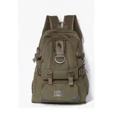 Mochila de lona com vários bolsos, bolsa de viagem masculina de grande capacidade, bolsa de bagagem, estudantes do ensin