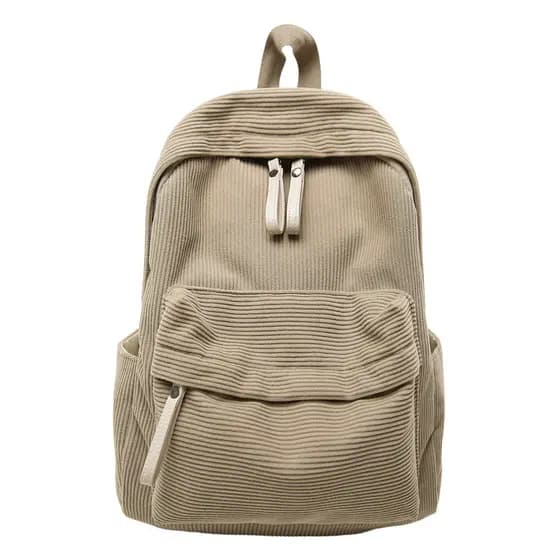 Nova mochila feminina leve Commuter pequena mochila de viagem estudante classe saco escolar listrado flanela mochila diá