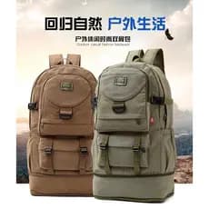 Mochila de lona Extra grande unissex, bolsa de bagagem de viagem 70L, resistente a arranhões, resistente ao desgaste, mo