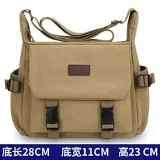Bolsa de lona resistente ao desgaste bolsa mensageiro masculina Casual bolsa de ombro grande capacidade bolsa de viagem