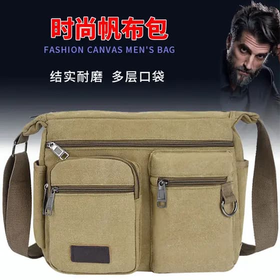 Bolsa de lona grossa Diagonal bolsa masculina grande capacidade Casual ombro mensageiro saco reparação eletricista ferra