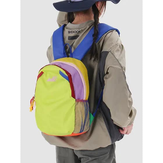 Mochila de viagem pequena cor contrastante escalada de montanha ao ar livre pequena mochila caminhadas leve saco de cami
