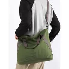 Bolsa mensageiro de grande capacidade masculina de curta distância pequena bolsa de bagagem estudante mensageiro grande