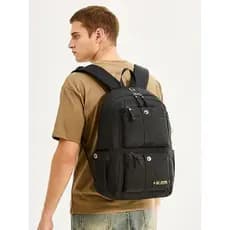 Mochila masculina lazer ao ar livre mochila de viagem de grande capacidade pano de náilon à prova dwaterproof água compu