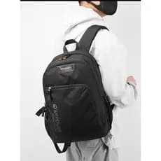 Nova mochila de grande capacidade masculino estudante viagem de negócios saco de bagagem escolar pode cobrir caso do tro