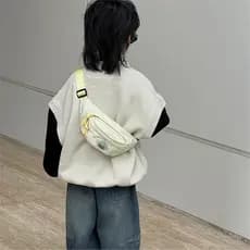 2026 novo estilo bonito engraçado crianças saco do mensageiro dos desenhos animados fresco cintura saco Outing luz menin