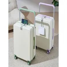 Carrinho largo bagagem feminino 67cm leve caso de embarque masculino grande capacidade silencioso 80cm novo estilo mala