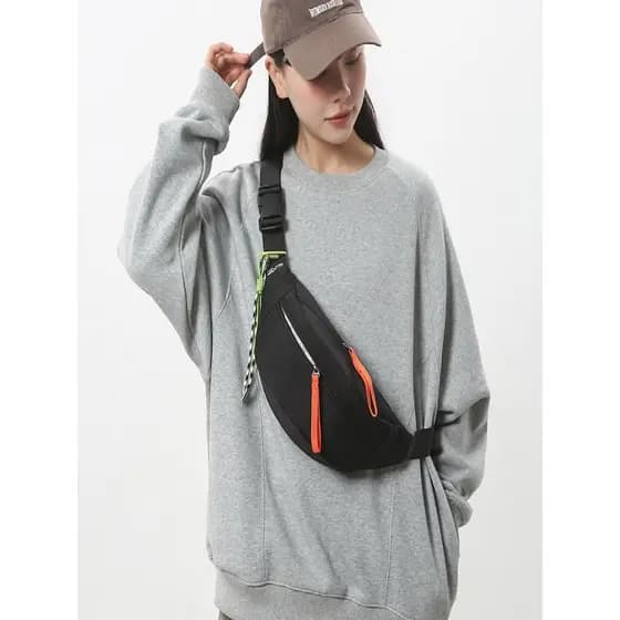 Bolsas para meninos bolsa mensageiro masculina Street Wear na moda bolsa de peito mochila masculina bolsa de cintura esp