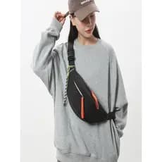 Bolsas para meninos bolsa mensageiro masculina Street Wear na moda bolsa de peito mochila masculina bolsa de cintura esp