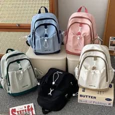Mochila feminina 2024 novo estilo mochila feminina estudante universitário montanhismo passeio ao ar livre grande capaci