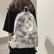 Gradiente Tie-Dye mochila feminina mochila estudantes do ensino médio estudantes universitários mochila de grande capaci