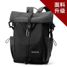 Flip-top funcional mochila ciclismo esportes ao ar livre caminhadas mochila de grande capacidade masculino lazer viagem