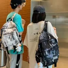Americano Retro mochila masculina mochila do ensino médio estudante universitário júnior estudante do ensino médio 2025