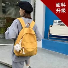 Lona pequena mochila feminina 2025 novo estilo estilo Casual estilo Mori literário estudante universitário mochila ao ar