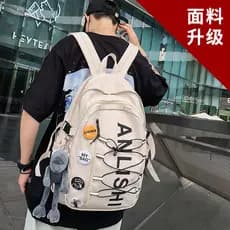 Americano high Street mochila estilo esportivo mochila de grande capacidade mochila de viagem ao ar livre masculino estu