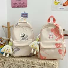 Moda meninas passeio pequena mochila ultraleve estudantes do ensino fundamental mochila meninas estudo classe suplementa