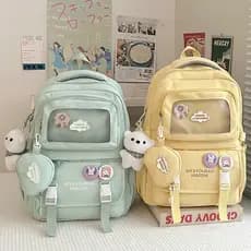Mochila escolar feminina estudantes do ensino fundamental terceiro a sexta série meninas mochila de alta aparência crian