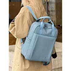 Moda leve All-Match mochila feminina Commuter negócios Casual saco de computador grande capacidade ensino médio estudant