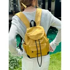 Cordão mochila feminina viagem leve esportes ao ar livre pequeno saco elegante All-Match alta aparência 2026 novo estilo