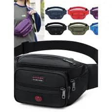 Bolsa de cintura masculina feminina multifuncional de grande capacidade à prova d'água para corrida esportes ao ar livre
