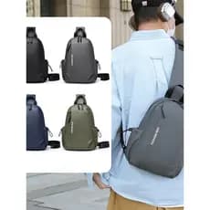 Novo masculino Casual dupla utilização multifuncional grande capacidade portátil saco de peito pequena mochila Commuter