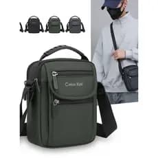Moda novo estilo bolsa masculina grande capacidade de um ombro saco do mensageiro Casual impermeável Multi-camada mão