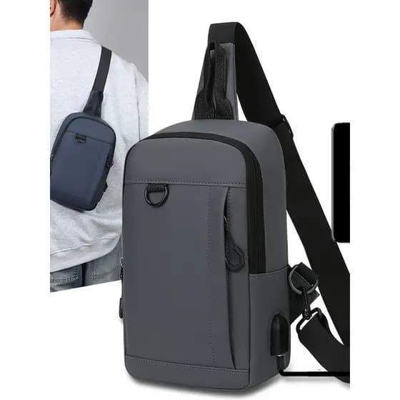 Moda influenciador masculino saco de peito saco do mensageiro bolsa de ombro Casual mochila de grande capacidade multifu