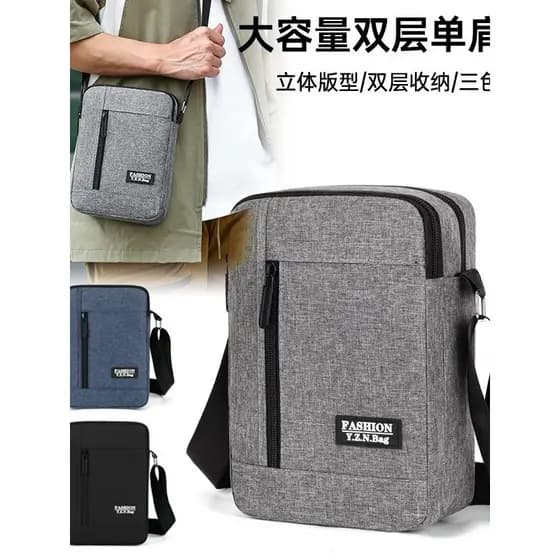 Bolsa de ombro masculina bolsa mensageiro multifuncional bolsa de ombro bolsa pequena bolsa de ombro carteira Casual bol