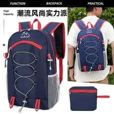 Nova mochila dobrável leve saco de pele ao ar livre grande capacidade mochila leve esportes ao ar livre mochila