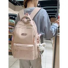 Novo estilo Preppy mochila feminina estudante mochila grande capacidade de alto valor mochila Casual júnior escola secun