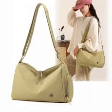 Bolsa mensageiro feminina simples bolsa de viagem 2026 novo estilo leve pode cobrir carrinho pequena bolsa de viagem bol