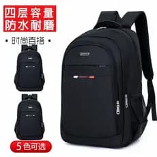 Mochila masculina júnior estudantes do ensino médio mochila masculina grande capacidade mochila de viagem dos homens neg