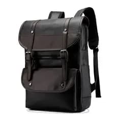 Nova mochila masculina na moda Retro negócios computador mochila viagem grande capacidade mochila de couro à prova dwate