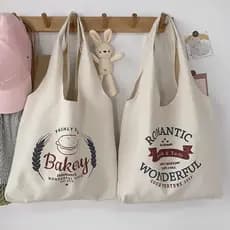 Novo estilo mensageiro bolsa de lona ins bolsa de ombro portátil bolsa escolar literária simples Retro grande capacidade