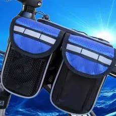 Bolsa de Mountain Bike quatro em um, à prova d'água, tubo superior, feixe frontal, bolsa de selim de bicicleta, bolsa de
